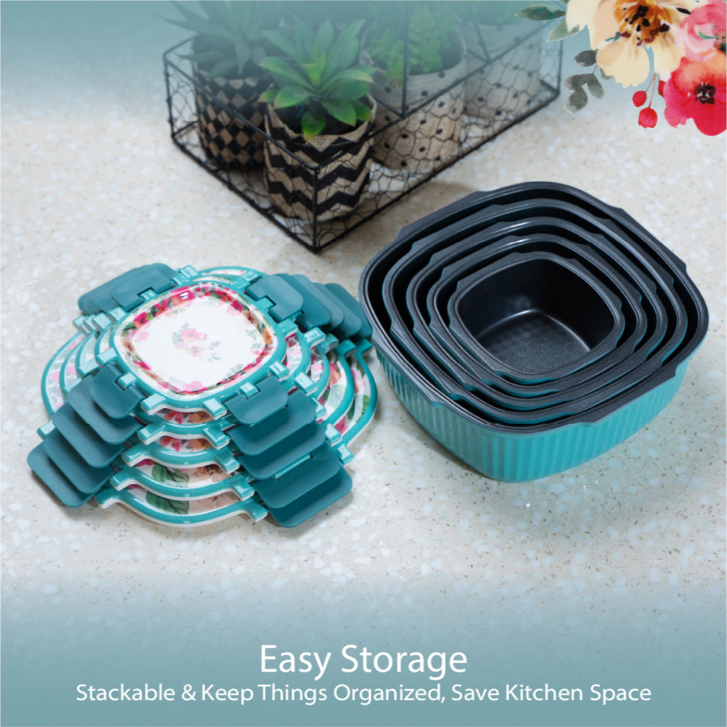 VALENCIA Glass Fibre Microwave Oven Safe Container Melamine Bowl Plate Spoon Fork Pinggan Mangkuk