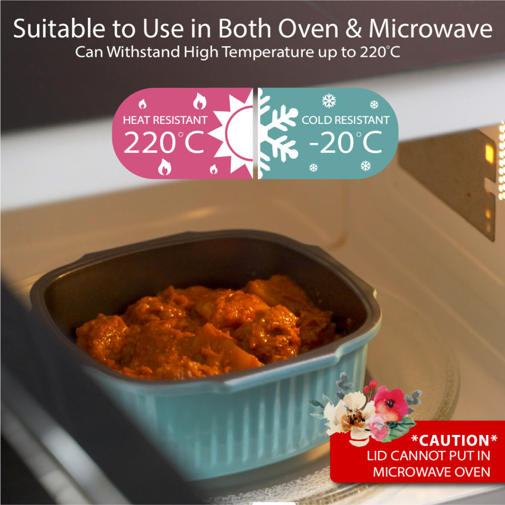 VALENCIA Glass Fibre Microwave Oven Safe Container Melamine Bowl Plate Spoon Fork Pinggan Mangkuk