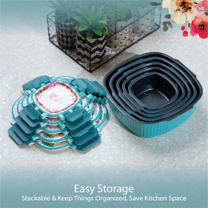 VALENCIA Glass Fibre Microwave Oven Safe Container Melamine Bowl Plate Spoon Fork Pinggan Mangkuk