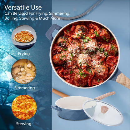 ASIAWARE Diamonite Non Stick Granite Cookware 28cm Saute Pan Kuali Batu Granite Original (28cm)